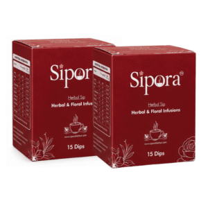Sipora Herbal Sip | Herbal Tea | Floral Infusion | Natural Alternative to Tea & Coffee | Naturally Caffeine Free | Premium Botanical Brew | TWIN OFFER PACK = 2 PACKS